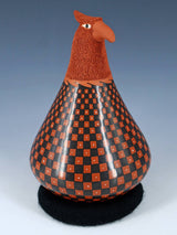 Mata Ortiz Hand Coiled Red Bird Figurine Pottery