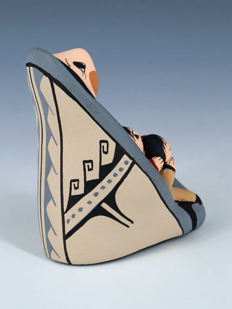 Jemez Pueblo Pottery Four Baby Storyteller Doll - PuebloDirect.com