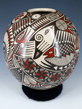 Hand Coiled Mata Ortiz Paquime Pottery Vase