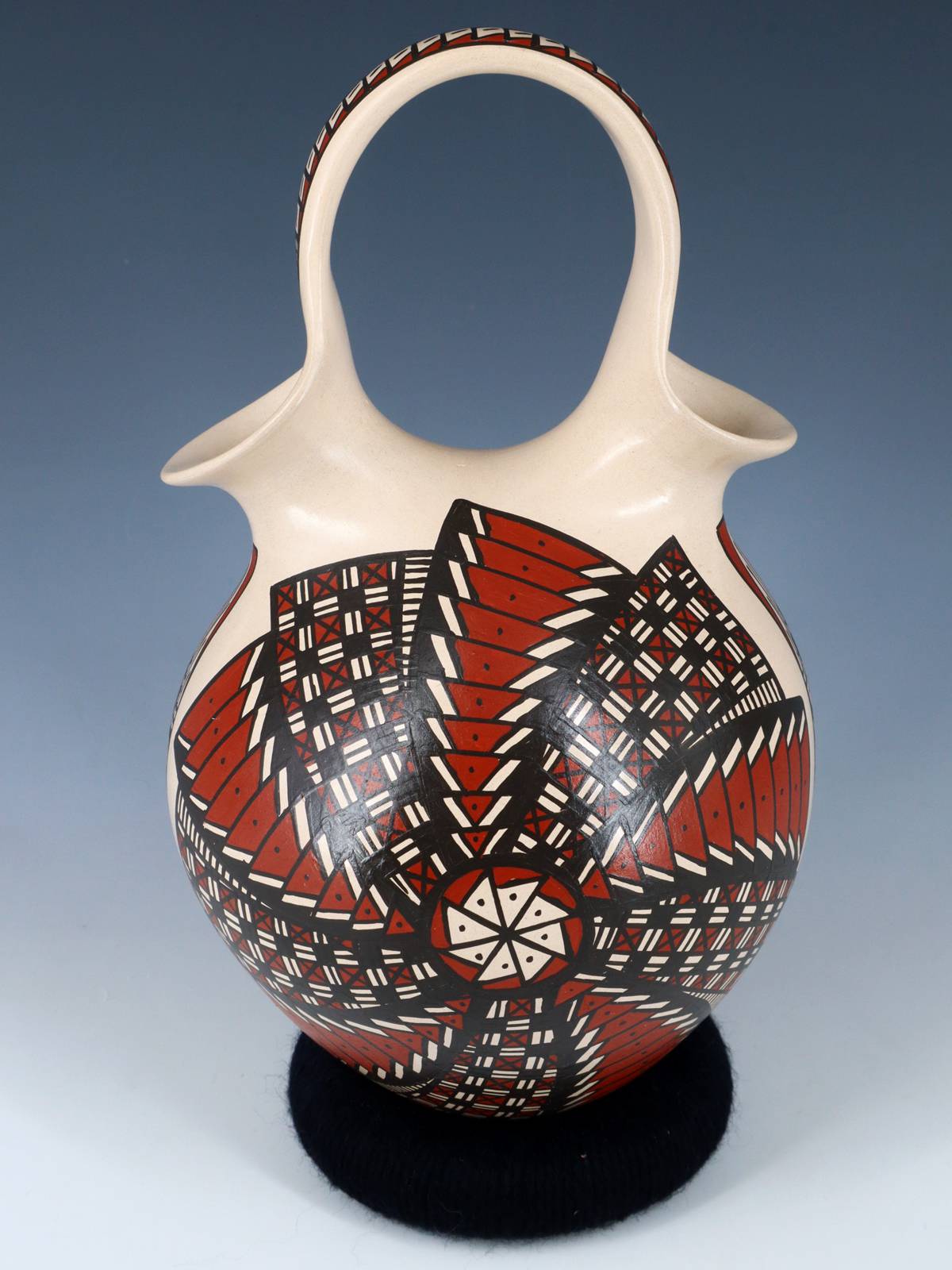 Mata Ortiz Hand Coiled Paquime Pottery Wedding Vase