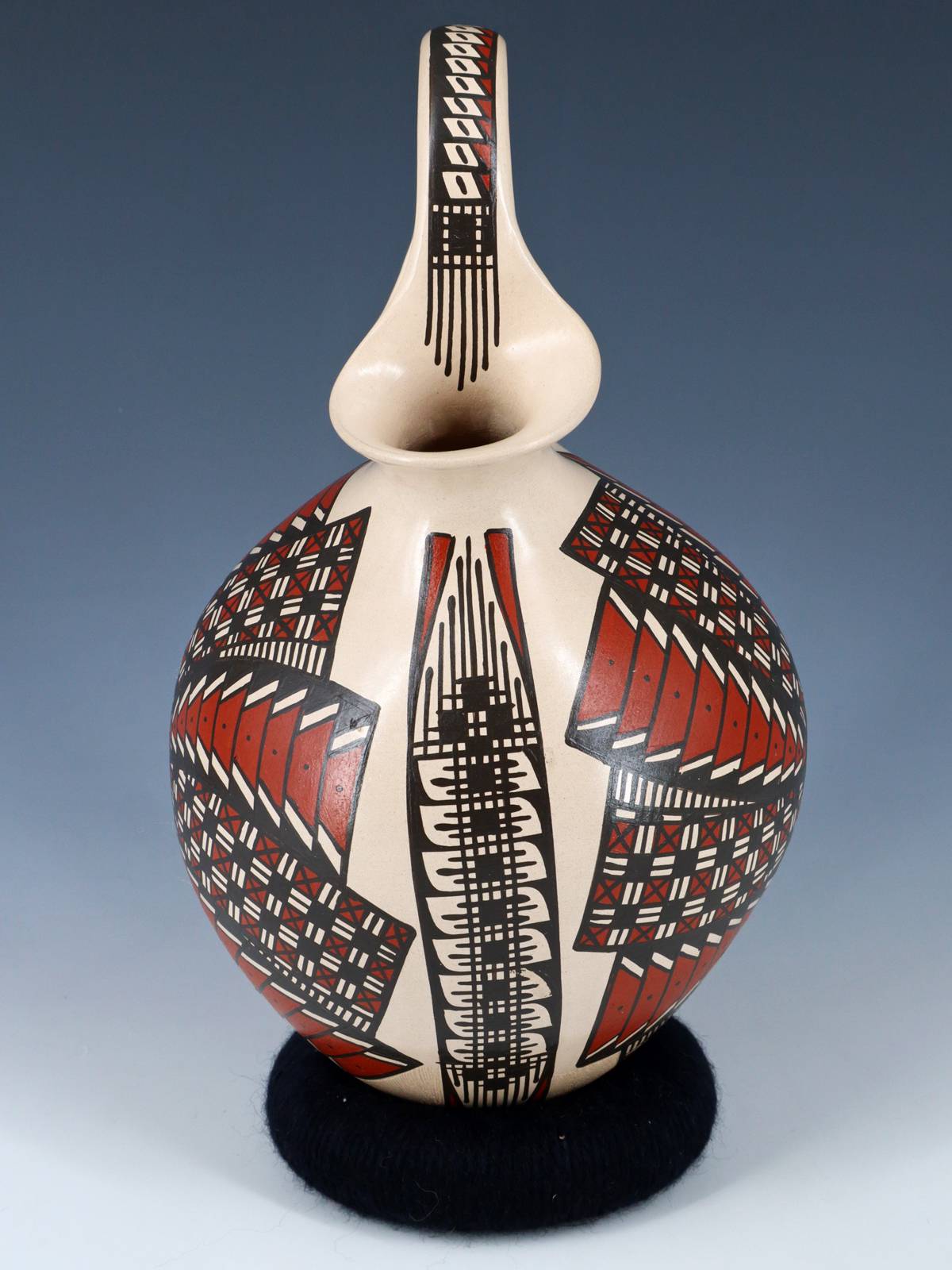Mata Ortiz Hand Coiled Paquime Pottery Wedding Vase