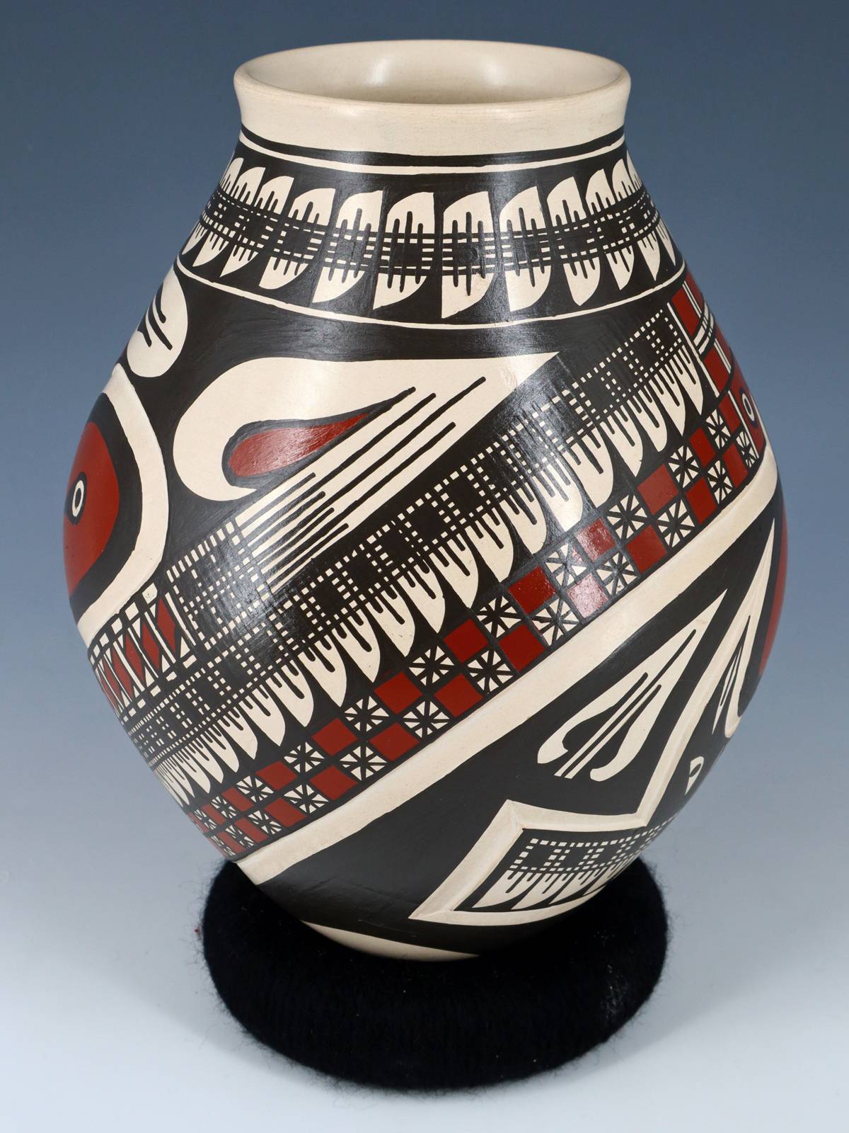 Mata Ortiz Hand Coiled Paquime Pottery