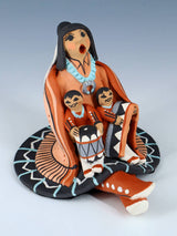 Jemez Pueblo Pottery Two Baby Storyteller Doll