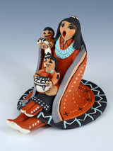 Jemez Pueblo Pottery Two Baby Storyteller Doll