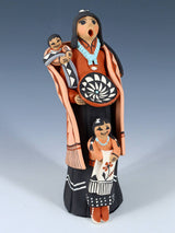 Jemez Pueblo Pottery Two Baby Storyteller Doll