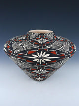 Large Acoma Pueblo Hand Painted Pottery Vase - PuebloDirect.com