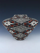 Large Acoma Pueblo Hand Painted Pottery Vase - PuebloDirect.com