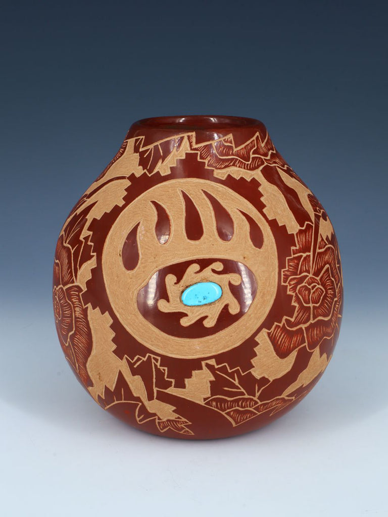 Santa Clara Pueblo Hand Coiled Red Pottery - PuebloDirect.com