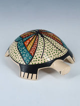 Small Mata Ortiz Hand Coiled Pottery Turtle Figurine - PuebloDirect.com