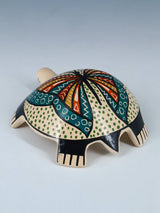 Small Mata Ortiz Hand Coiled Pottery Turtle Figurine - PuebloDirect.com