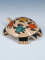 Small Mata Ortiz Hand Coiled Pottery Turtle Figurine - PuebloDirect.com