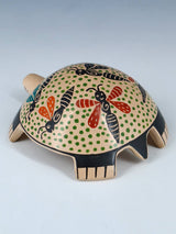 Small Mata Ortiz Hand Coiled Pottery Turtle Figurine - PuebloDirect.com