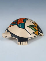 Small Mata Ortiz Hand Coiled Pottery Turtle Figurine - PuebloDirect.com