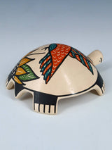 Small Mata Ortiz Hand Coiled Pottery Turtle Figurine - PuebloDirect.com