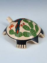 Small Mata Ortiz Hand Coiled Pottery Turtle Figurine - PuebloDirect.com