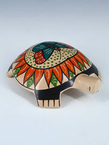 Small Mata Ortiz Hand Coiled Pottery Turtle Figurine - PuebloDirect.com