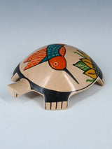 Small Mata Ortiz Hand Coiled Pottery Turtle Figurine - PuebloDirect.com