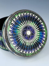 Navajo Etched Pottery Jewelry Box - PuebloDirect.com