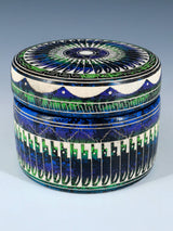 Navajo Etched Pottery Jewelry Box - PuebloDirect.com