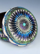 Navajo Etched Pottery Jewelry Box - PuebloDirect.com