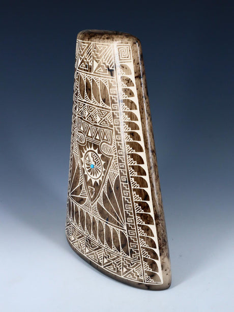 Etched Horsehair Acoma Pueblo Pillow Pot