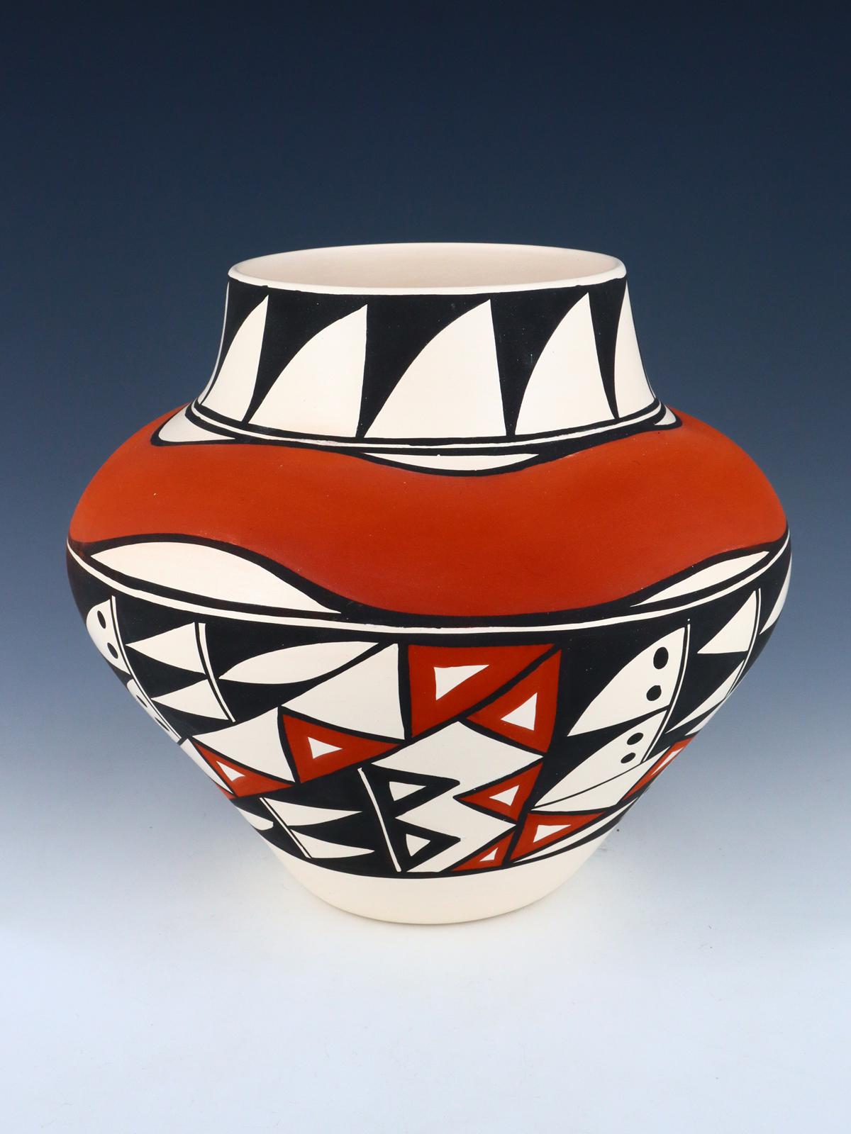 Acoma Pueblo Hand Painted Pottery Bowl