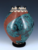 Mata Ortiz Cerámica enrollada y grabada a mano