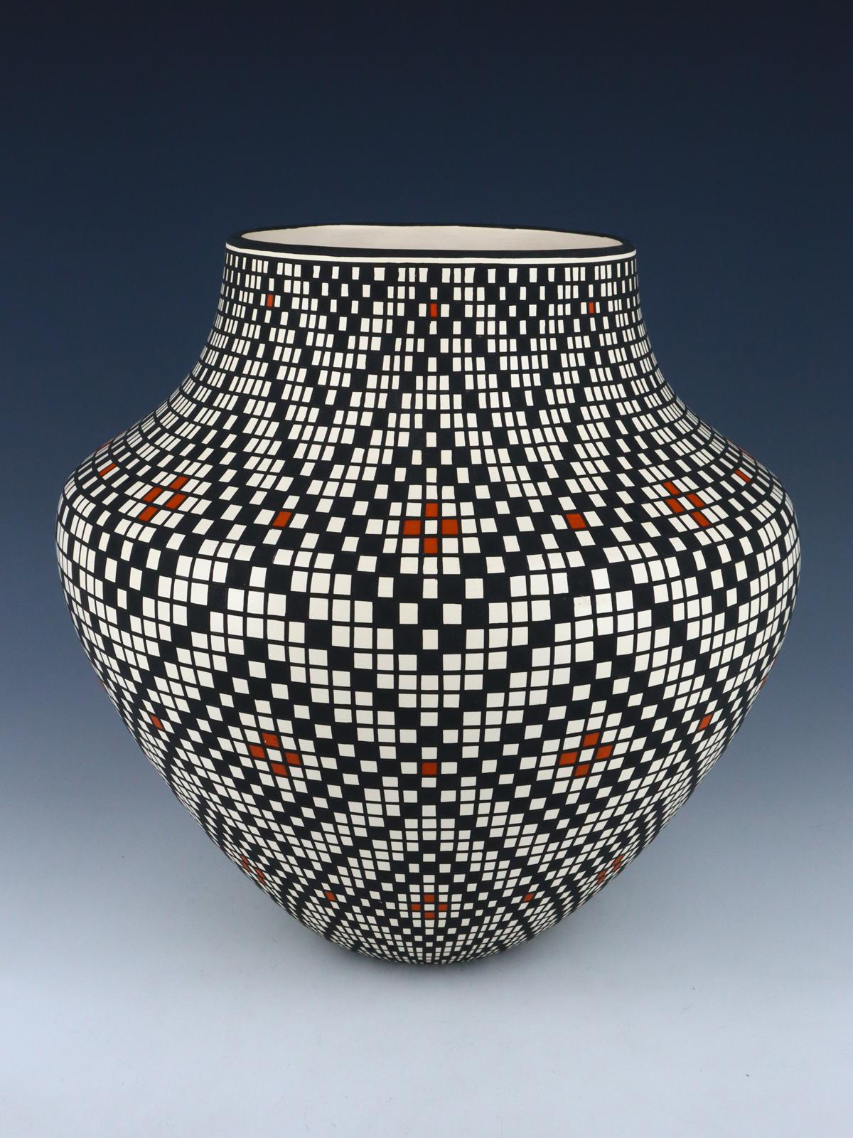 Acoma Pueblo Hand Coiled Fine Line Pottery