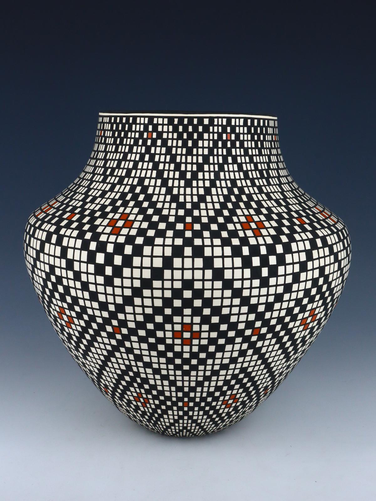 Acoma Pueblo Hand Coiled Fine Line Pottery