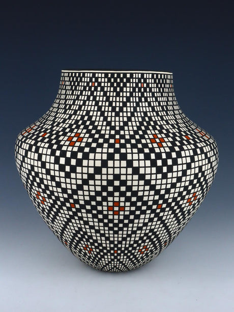 Acoma Pueblo Hand Coiled Fine Line Pottery