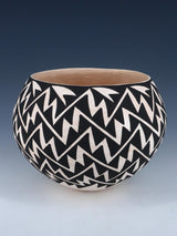 Acoma Pueblo Poterie Dazzler pour les yeux enroulés à la main