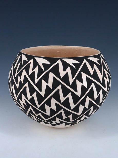 Acoma Pueblo Poterie Dazzler pour les yeux enroulés à la main