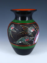Navajo Hummingbird Hand Etched Pottery