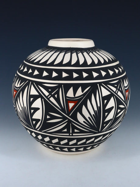 Acoma Pueblo Hand Painted Geometric Pottery - PuebloDirect.com