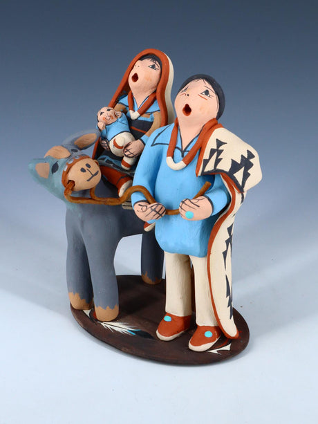 Jemez Pueblo Pottery Storyteller Flight to Egypt