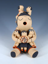 5 Figura de narrador de cerámica Baby Jemez Pueblo