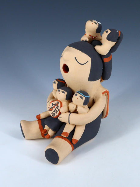 5 Baby Jemez Pueblo Pottery Storyteller Figure