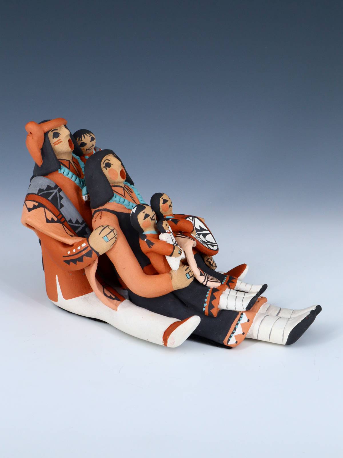 ビンテージ ストーリーテラー プエブロ族 インディアン 陶磁器 ハンドメイド ビンテージ ストーリーテラー プエブロ族 インディアン 陶磁器