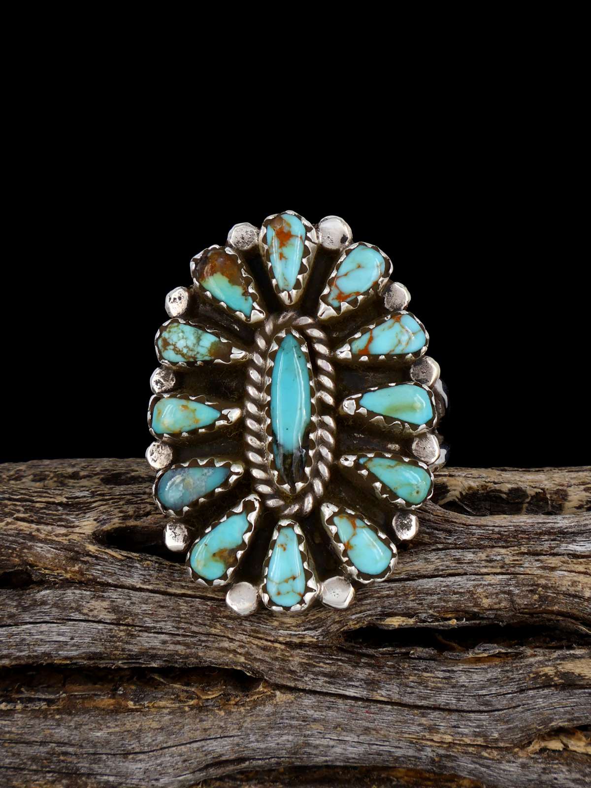 Bague corail Zuni, taille 8