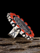 Bague Turquoise Royston Naturelle, Tailles Ajustables