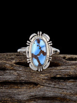 Sterling Silver Golden Hill Turquoise Ring, Size 9