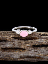 Navajo Pink Conch Ring, Multiple Sizes