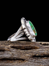 Native American Sonoran Gold Turquoise Ring, Size 6 - PuebloDirect.com