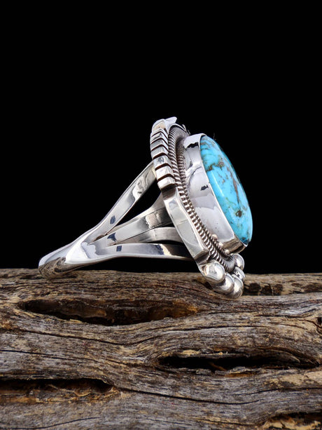 Native American Kingman Turquoise Ring, Size 9 3/4 - PuebloDirect.com