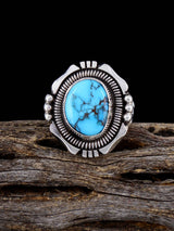 Native American Kingman Turquoise Ring, Size 6 1/4 - PuebloDirect.com