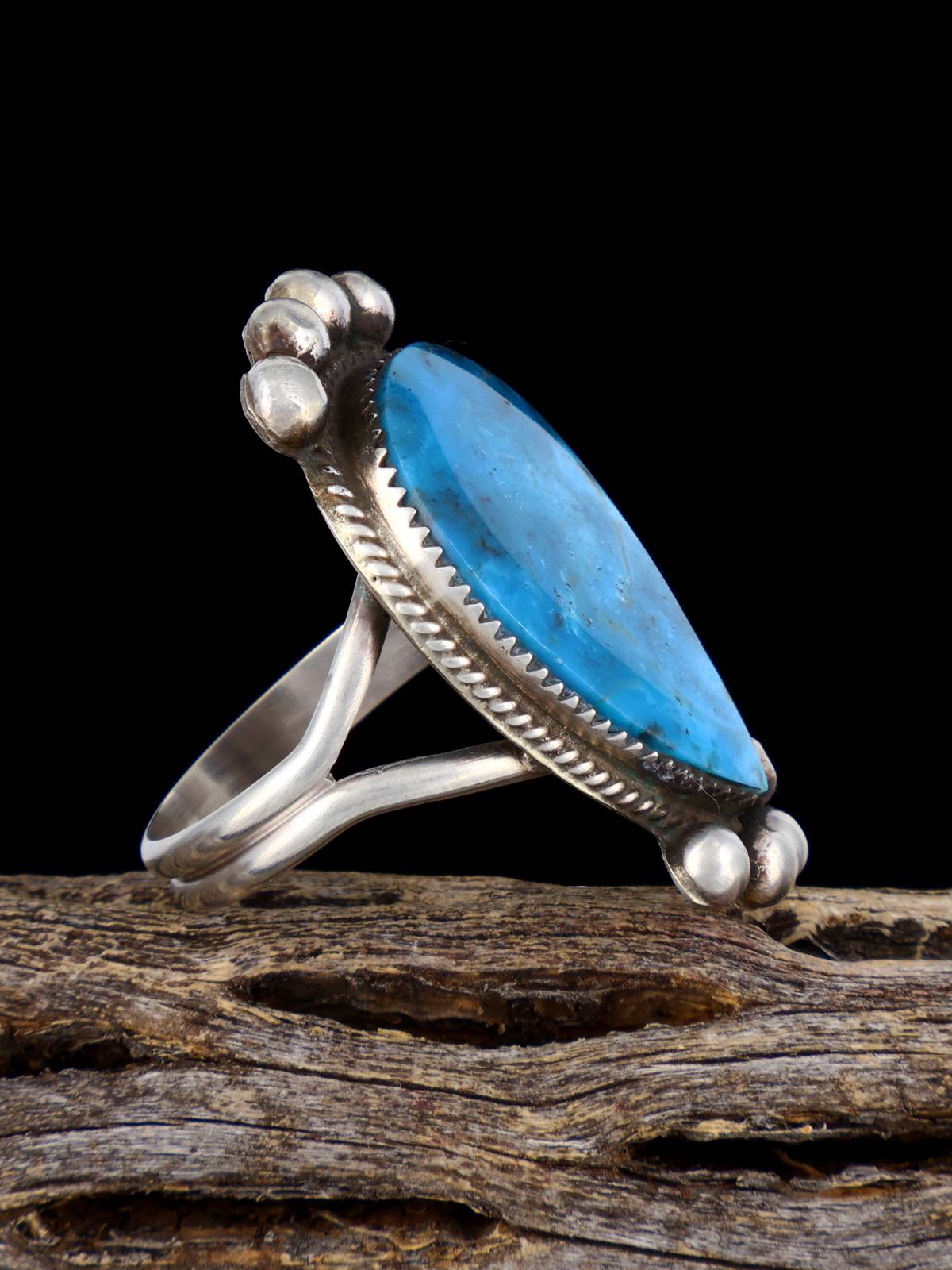 Native American Turquoise Ring, Size 10 - PuebloDirect.com