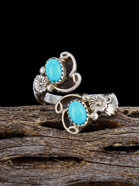 Adjustable Turquoise Ring, Size 8+ - PuebloDirect.com