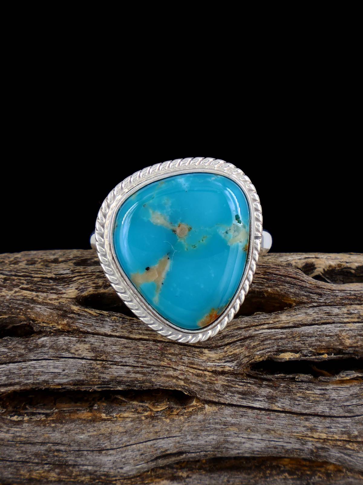 Native American-Made Armenian Turquoise Ring, Size 6 3/4 - PuebloDirect.com