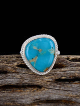 Native American-Made Armenian Turquoise Ring, Size 6 3/4 - PuebloDirect.com
