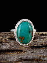Native American-Made Armenian Turquoise Ring, Size 8 1/4 - PuebloDirect.com